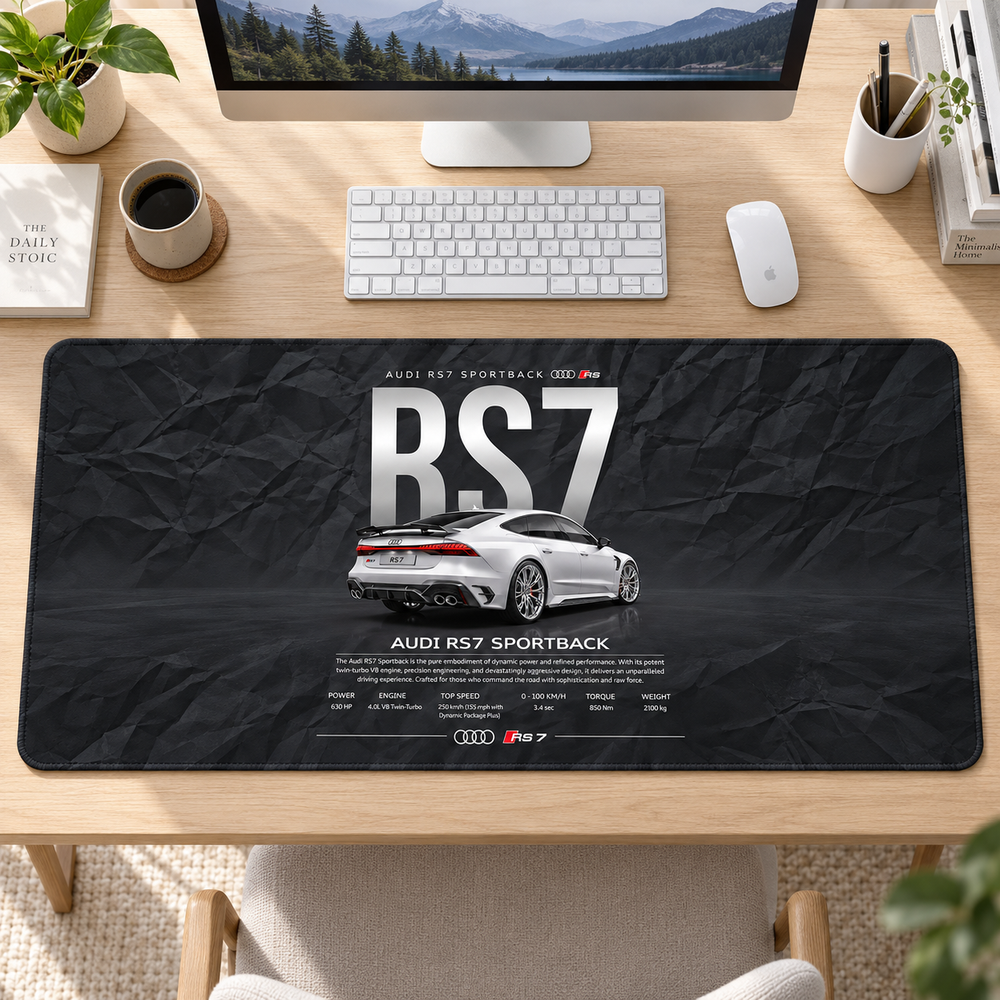 Audi RS7 Sportback Teknik Afiş Mouse Pad - Y1415