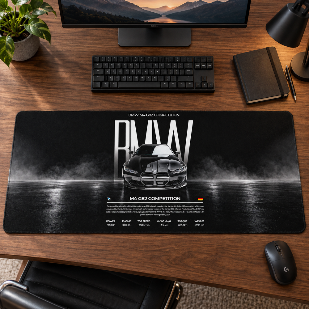 BMW Competition Dumanlı Teknik Afiş Mouse Pad - Y1417