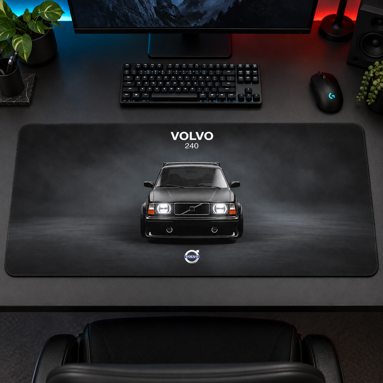 Volvo Klasik Siyah Stüdyo Mouse Pad - Y1426