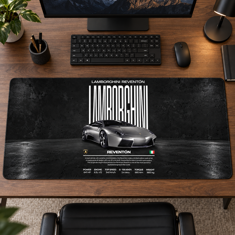 Lamborghini Reventon Siyah Afiş Mouse Pad - Y1432