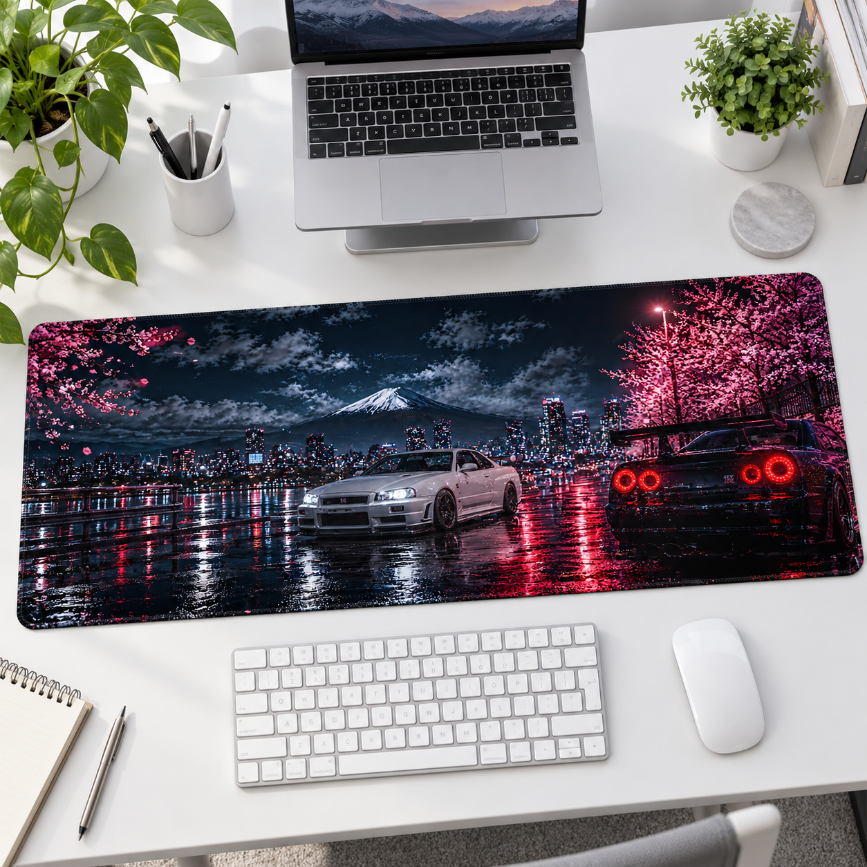Sakura Gecesi Otomobil Buluşması Mouse Pad - Y1473