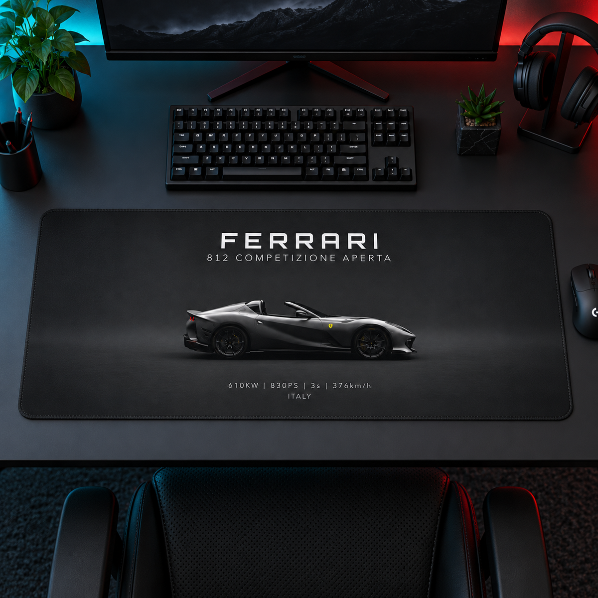 Ferrari LaFerrari Aperta Minimal Profil Mouse Pad - Y1476