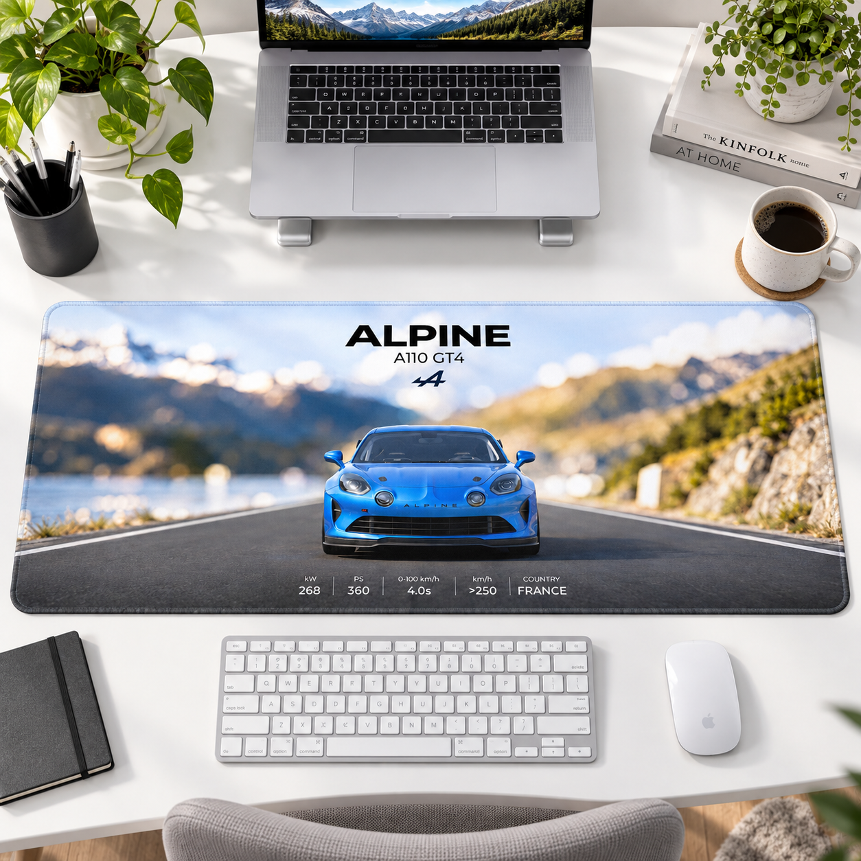 Alpine Mavi Dağ Yolu Mouse Pad - Y1493