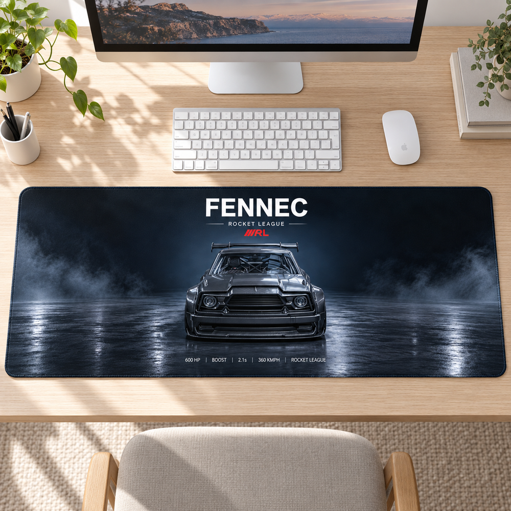 Fennec Siyah Dumanlı Stüdyo Mouse Pad - Y1505