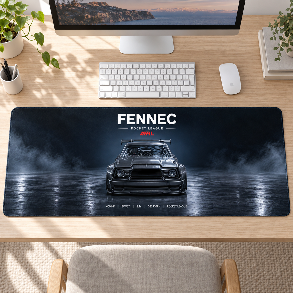 Fennec Siyah Dumanlı Stüdyo Mouse Pad - Y1505