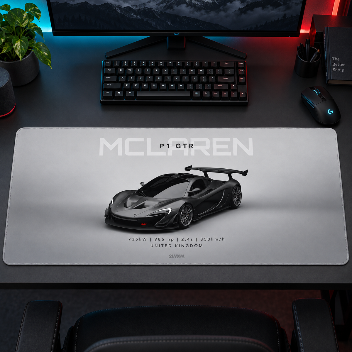 McLaren Gri Yarış Stüdyosu Mouse Pad - Y1521