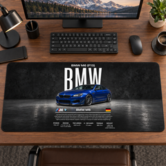 BMW M5 Mavi Siyah Teknik Afiş Mouse Pad - Y1542