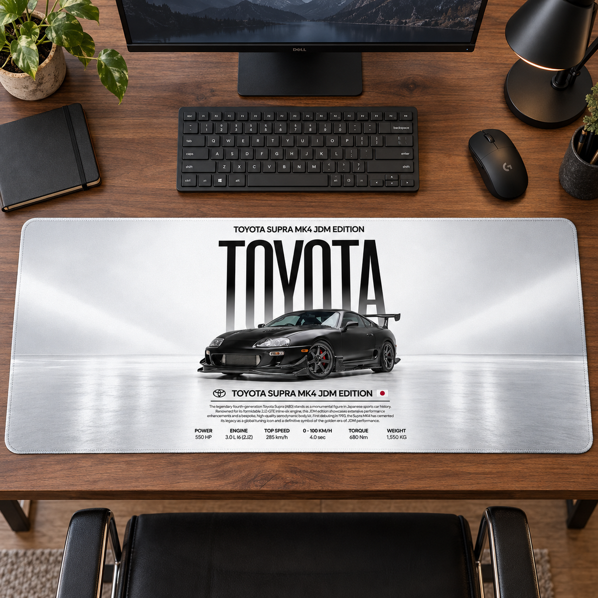 Toyota Supra Teknik Stüdyo Afişi Mouse Pad - Y1547