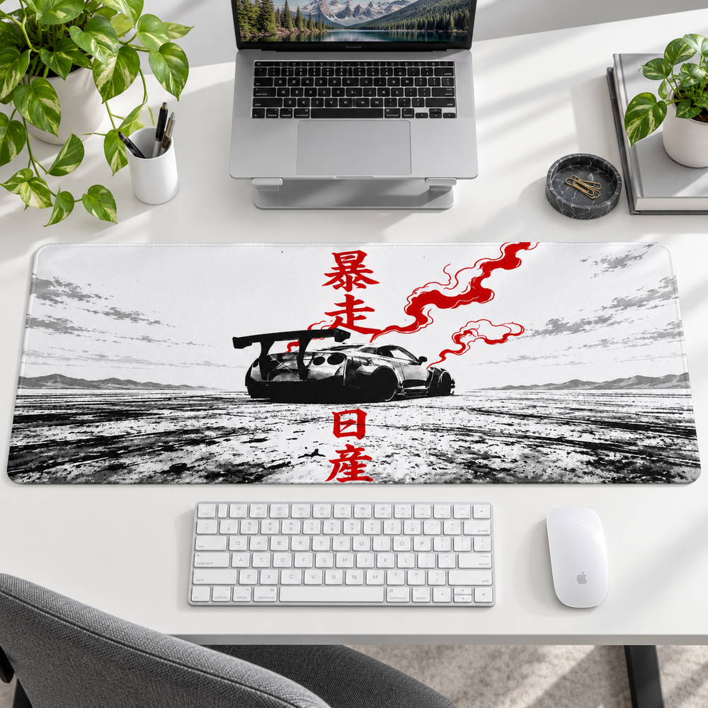 Japon Yarış Otomobili Kızıl Ejderha Mouse Pad - Y1558