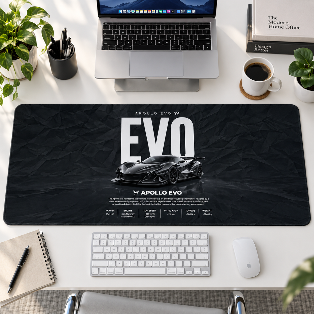 Apollo EVO Siyah Teknik Afiş Mouse Pad - Y1563
