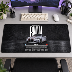 BMW Gri Coupe Siyah Afiş Mouse Pad - Y1564