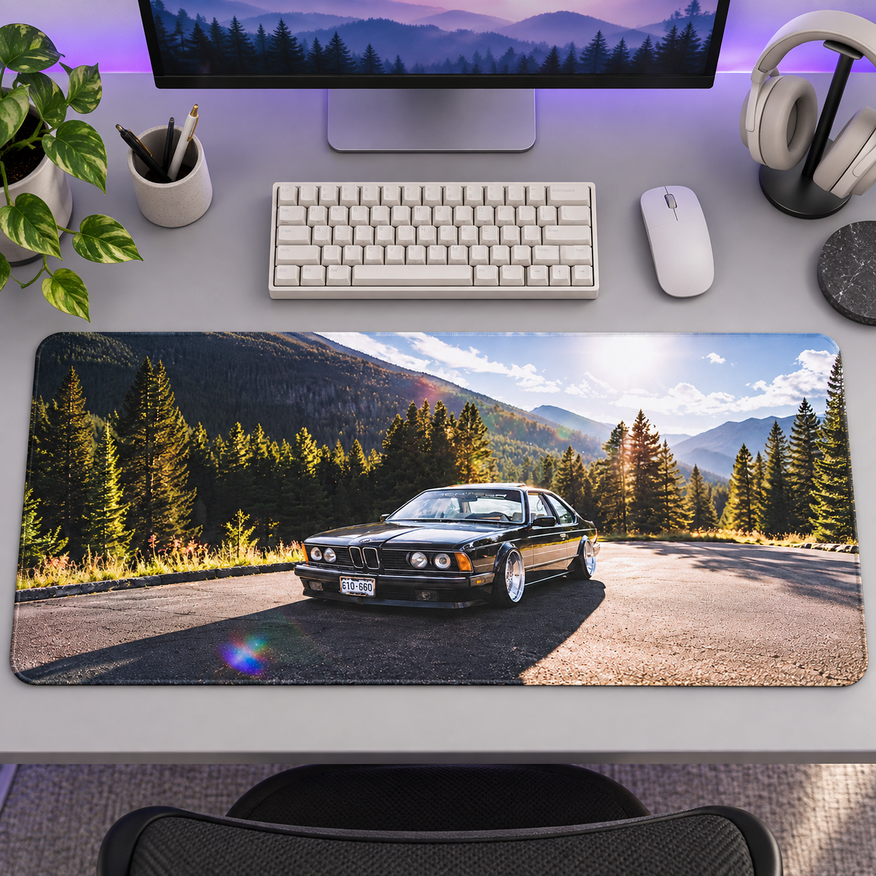 Klasik BMW Dağ Yolu Mouse Pad - Y1569