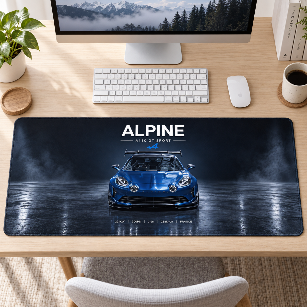 Alpine Mavi Dumanlı Stüdyo Mouse Pad - Y1570
