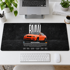 BMW M3 Turuncu Teknik Afiş Mouse Pad - Y1573