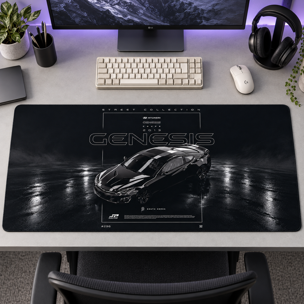 Siyah Süper Otomobil Teknik Stüdyo Mouse Pad - Y1624