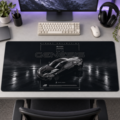 Siyah Süper Otomobil Teknik Stüdyo Mouse Pad - Y1624
