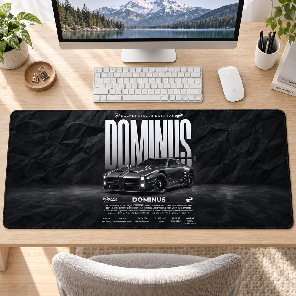 Dominic Siyah Doku Klasik Afiş Mouse Pad - Y1625