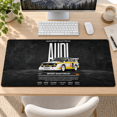 Audi Sport Quattro S1 Siyah Afiş Mouse Pad - Y1650