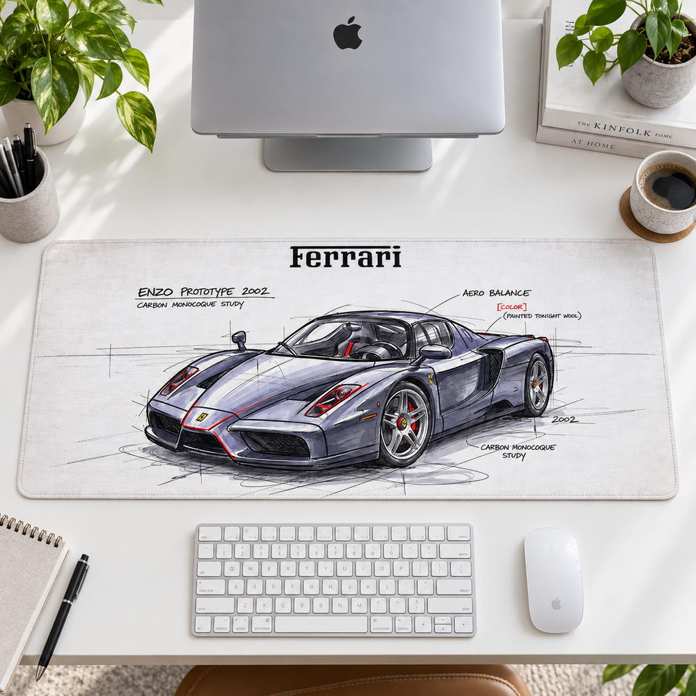 Ferrari Teknik Eskiz Mouse Pad - Y1693
