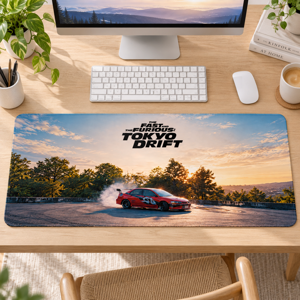 Tokyo Drift Gün Batımı Afişi Mouse Pad - Y1695