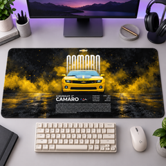 Chevrolet Camaro Sarı Duman Afişi Mouse Pad - Y1704