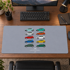 Renkli Klasik Hatchback Koleksiyonu Mouse Pad - Y1732