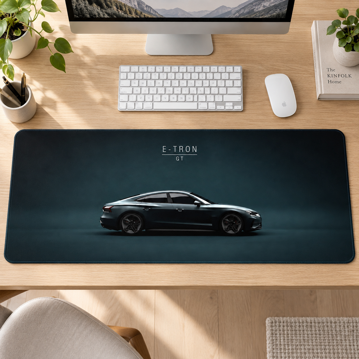 Audi e-tron Koyu Mavi Minimal Profil Mouse Pad - Y1745