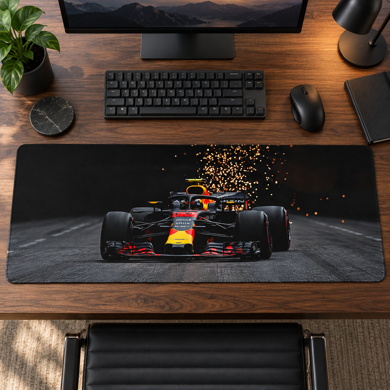 Formula Otomobili Kıvılcımlı Pist Mouse Pad - Y1747