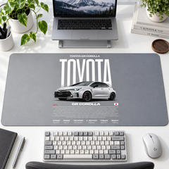 Toyota GR Corolla Gri Teknik Afiş Mouse Pad - Y1758