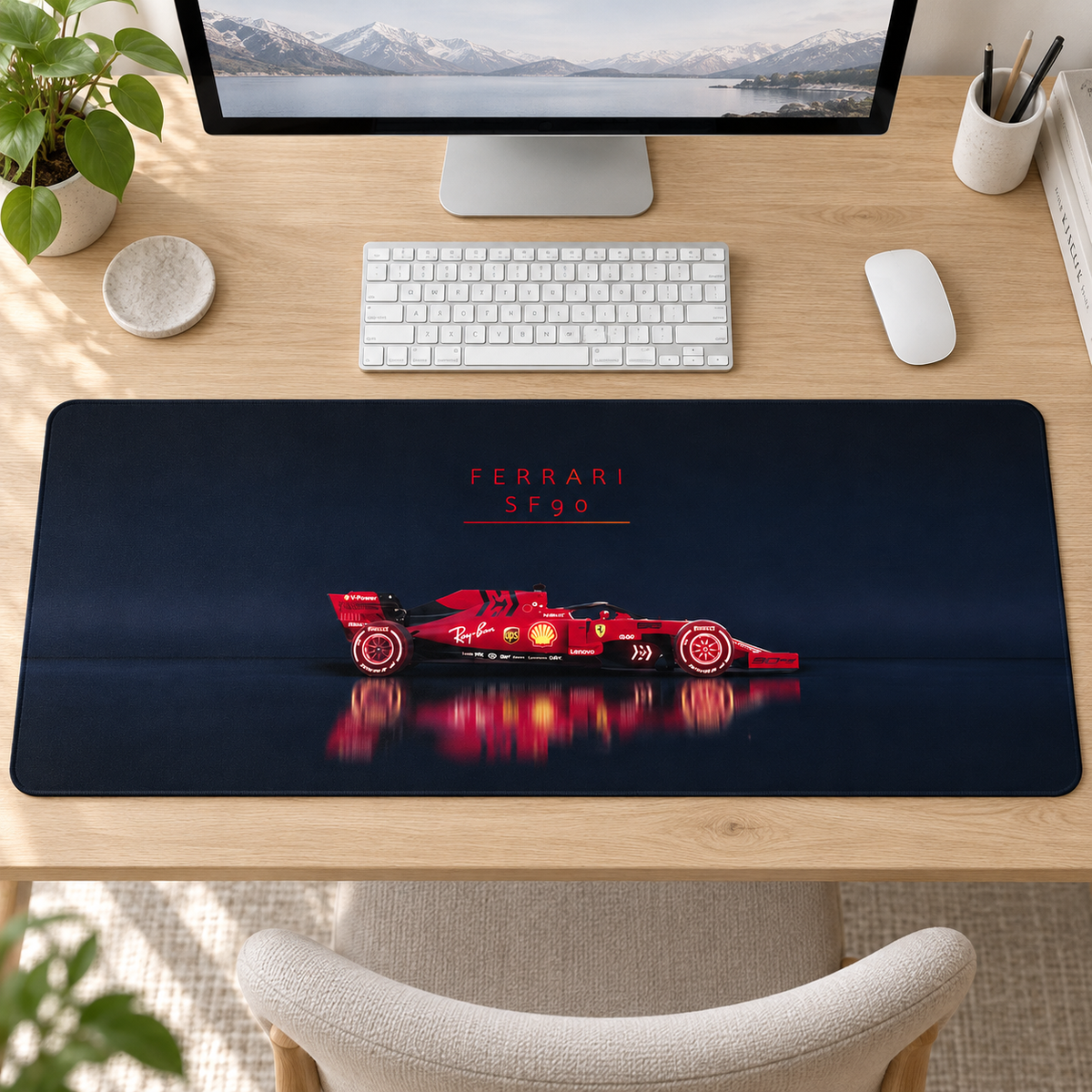 Ferrari Formula Kırmızı Işık Yansıması Mouse Pad - Y1760