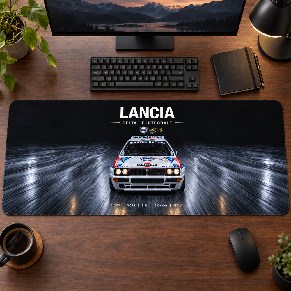 Lancia Delta Integrale Ralli Stüdyosu Mouse Pad - Y1762
