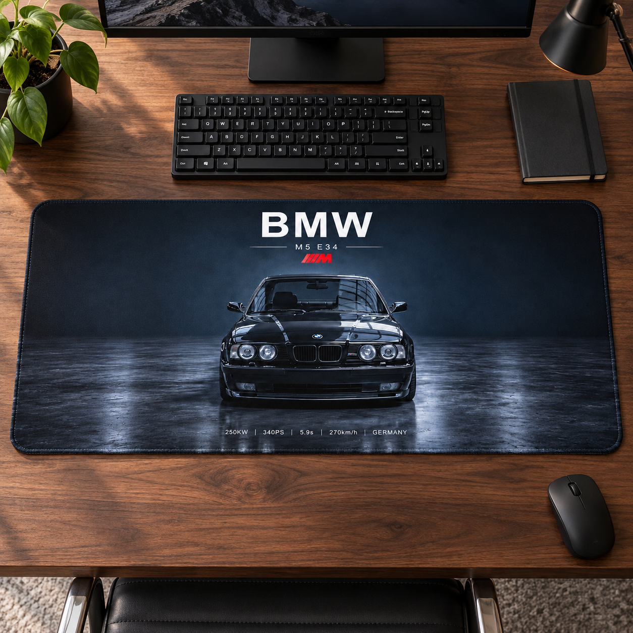 BMW Klasik Mavi Stüdyo Işıkları Mouse Pad - Y1767