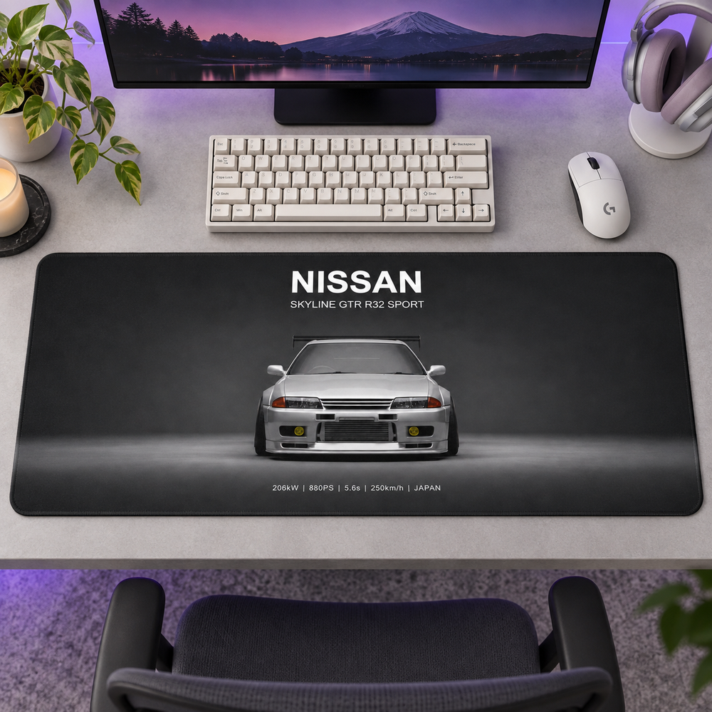 Nissan Skyline Gri Ön Stüdyo Mouse Pad - Y1769