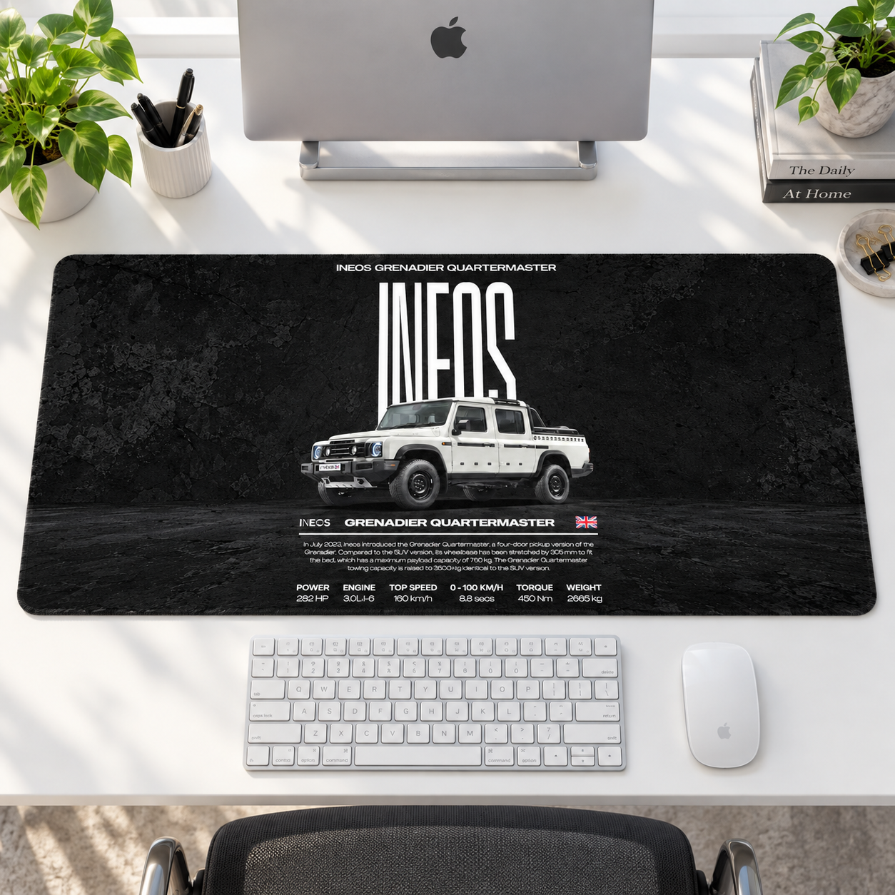 Ineos Grenadier Siyah Teknik Afiş Mouse Pad - Y1773