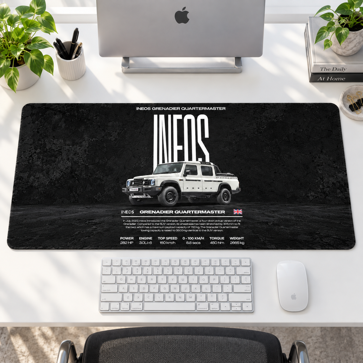 Ineos Grenadier Siyah Teknik Afiş Mouse Pad - Y1773