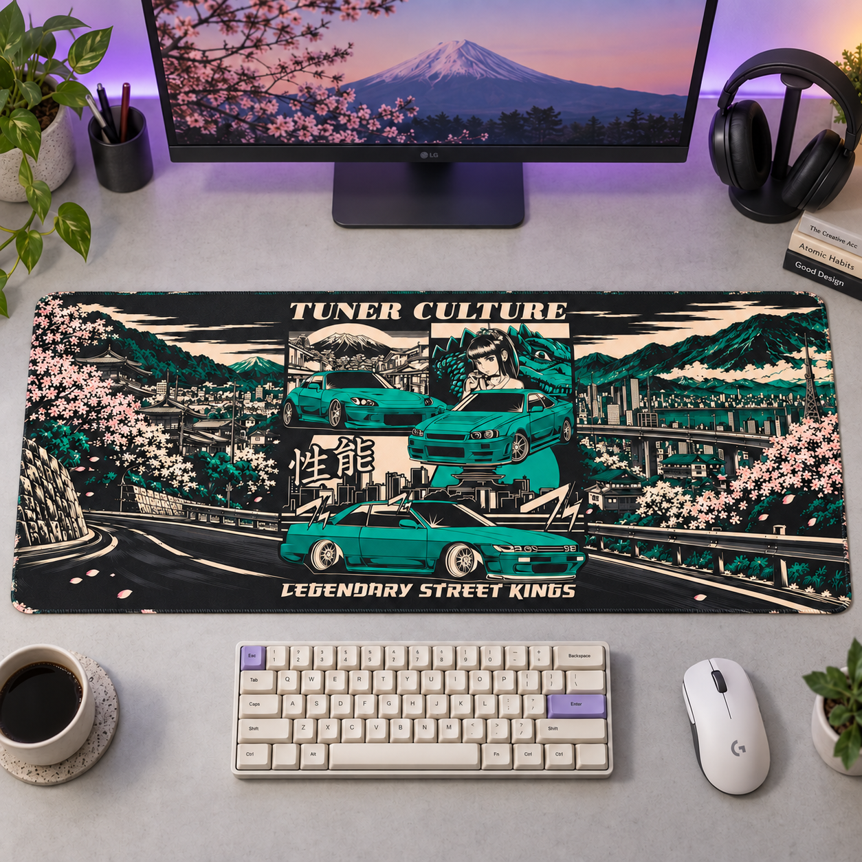 JDM Tuner Culture Yeşil Afiş Mouse Pad - Y1779