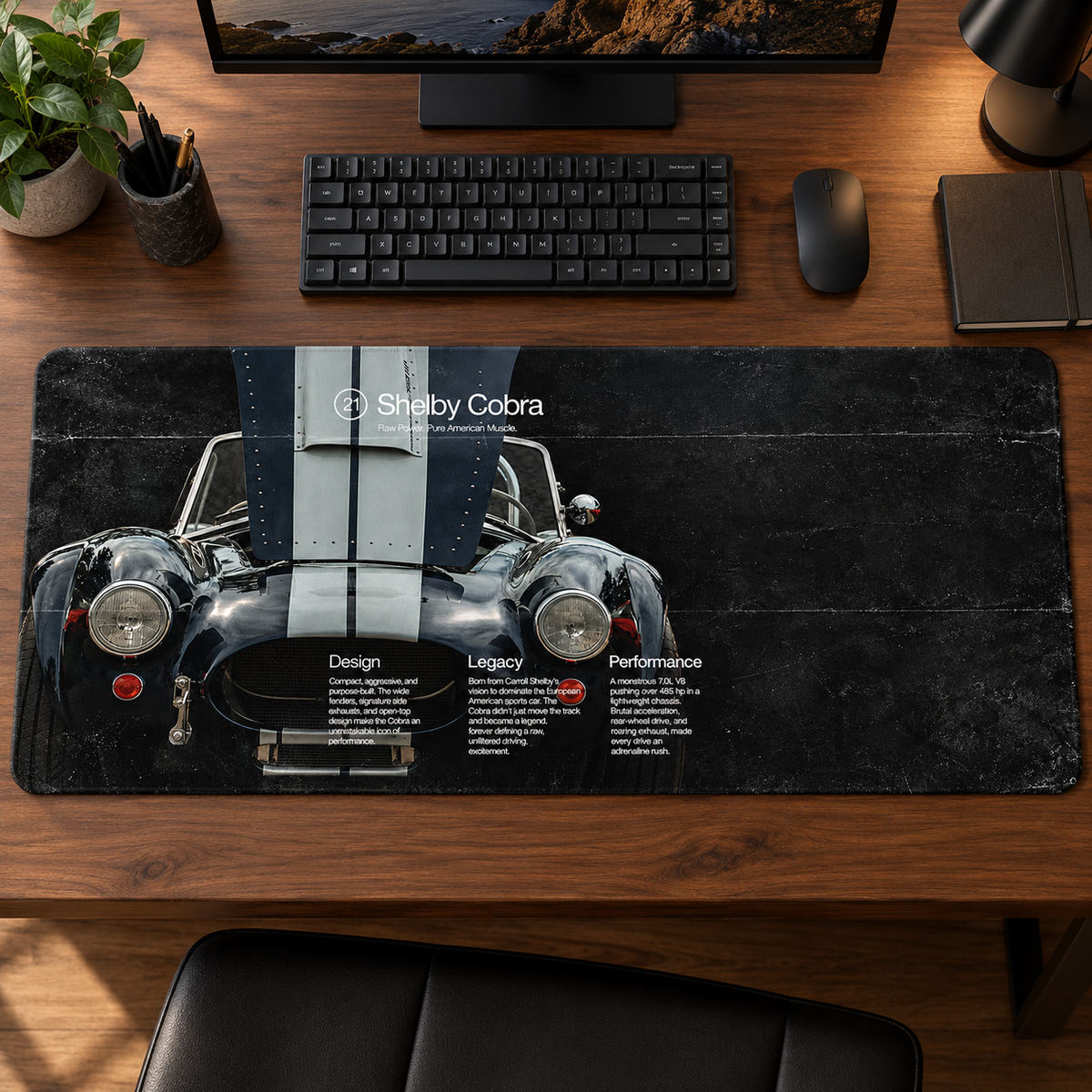 Shelby Cobra Siyah Teknik Detay Mouse Pad - Y1807