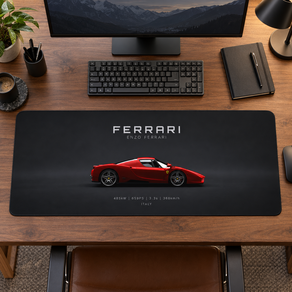 Ferrari Kırmızı Cabrio Minimal Profil Mouse Pad - Y1812