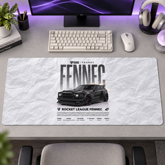 Rocket League Fennec Beyaz Afiş Mouse Pad - Y1819