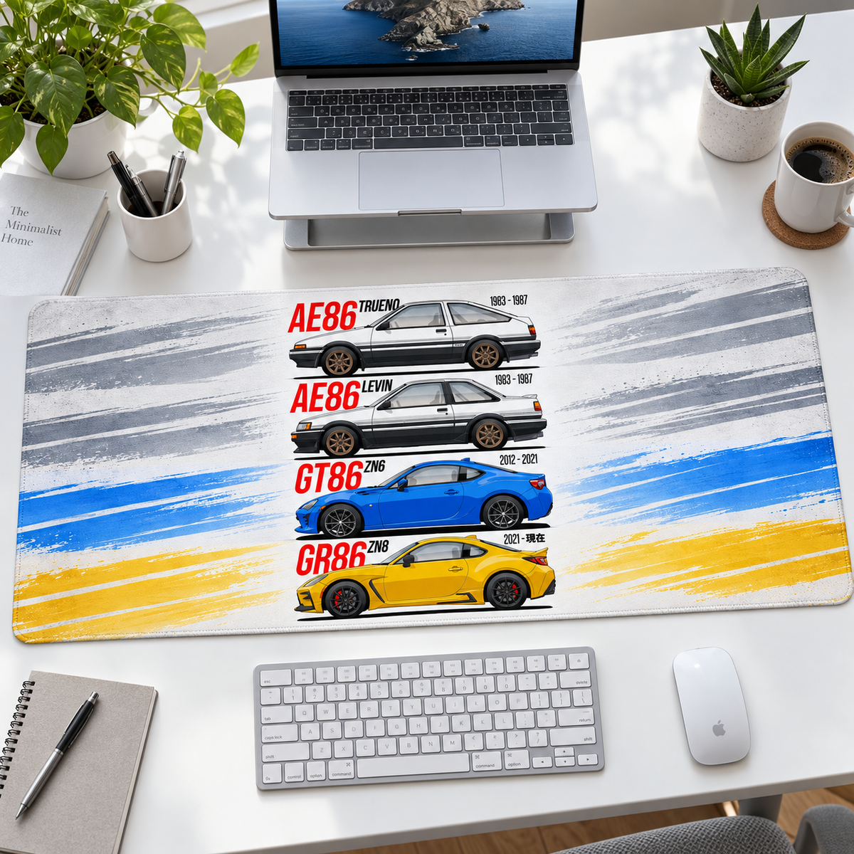 Toyota AE86 GT86 Renkli Nesiller Mouse Pad - Y1833