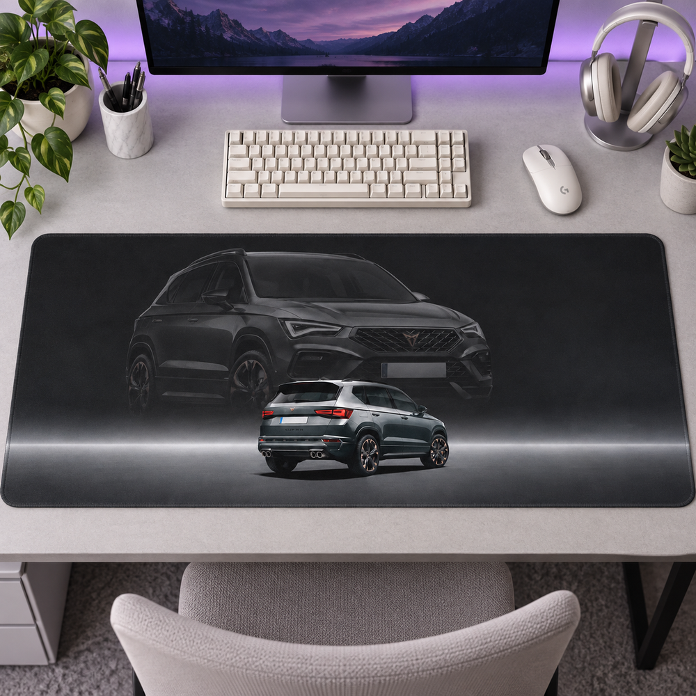 Sportif Hatchback Koyu Teknik Kolaj Mouse Pad - Y1834