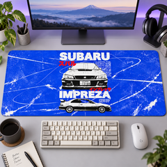 Subaru Impreza Mavi Eskitme Afiş Mouse Pad - Y1854