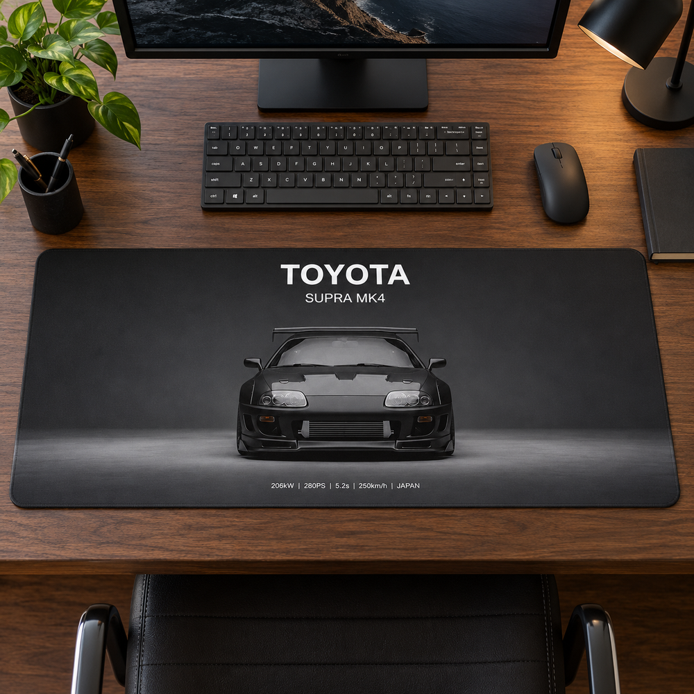 Toyota Supra MK4 Koyu Ön Görünüm Mouse Pad - Y1857