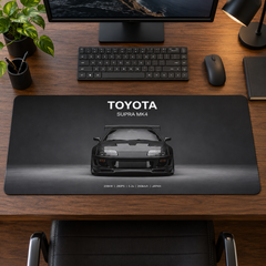 Toyota Supra MK4 Koyu Ön Görünüm Mouse Pad - Y1857