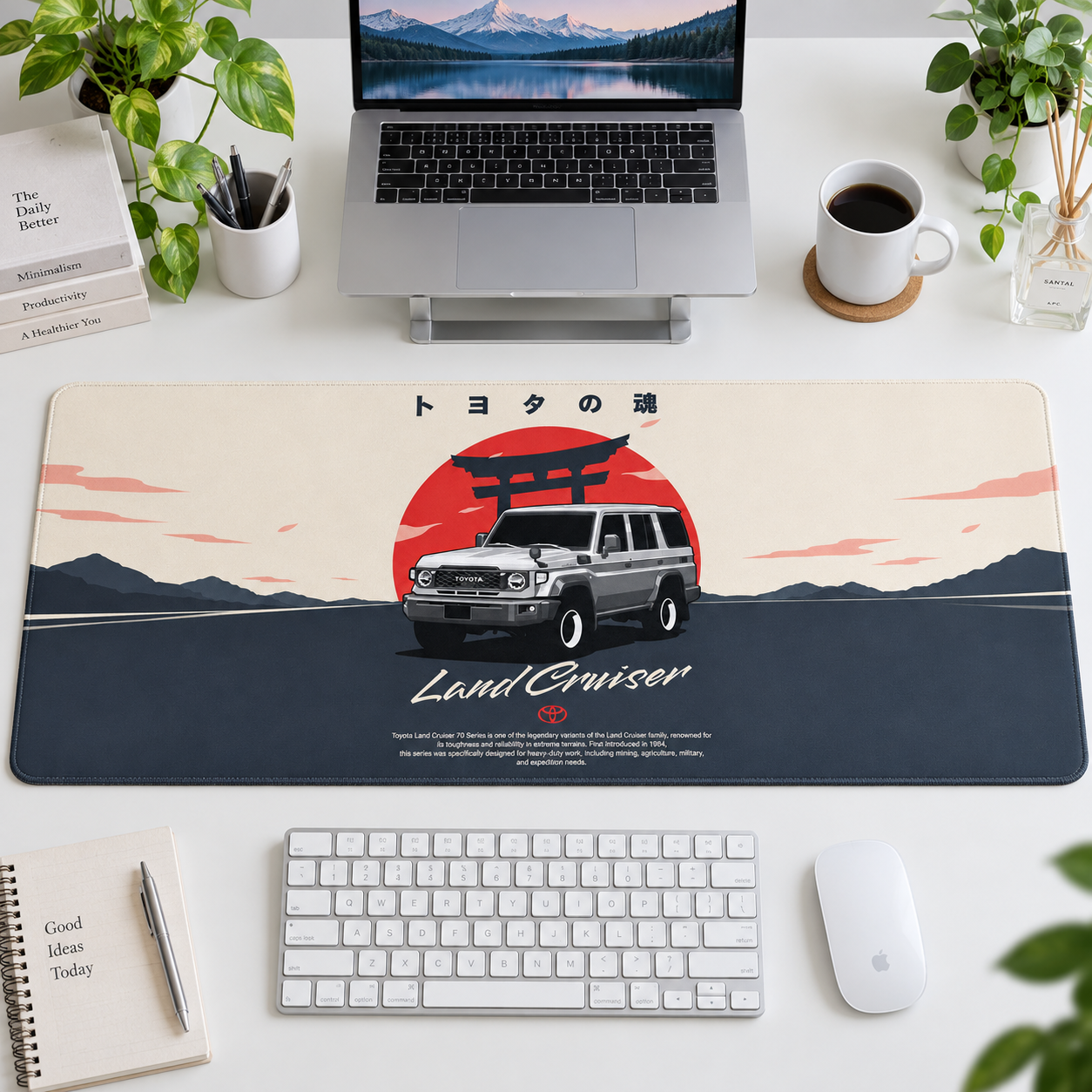 Toyota Land Cruiser Kızıl Güneş Afişi Mouse Pad - Y1863