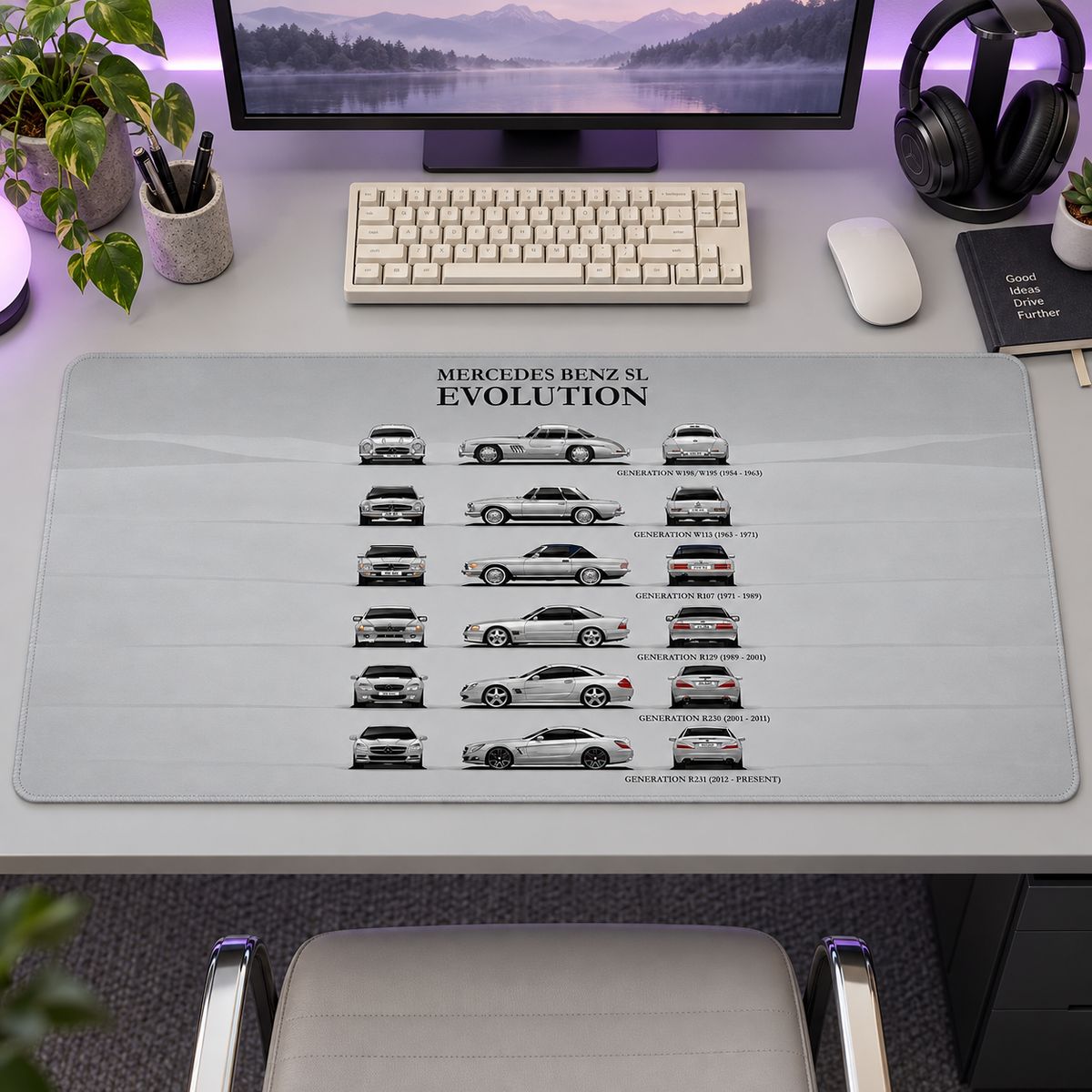 Mercedes-Benz Evolution Model Koleksiyonu Mouse Pad - Y1864