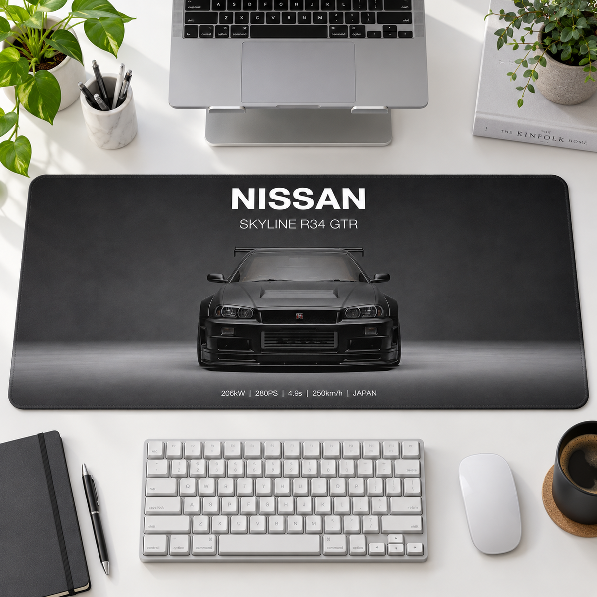 Nissan Skyline R34 Gri Stüdyo Mouse Pad - Y1878