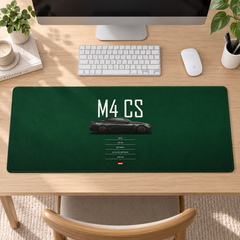 BMW M4 CS Yeşil Minimal Afiş Mouse Pad - Y1880