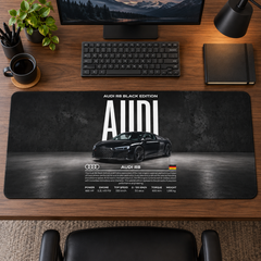 Audi Siyah Teknik Tasarım Mouse Pad - Y1897