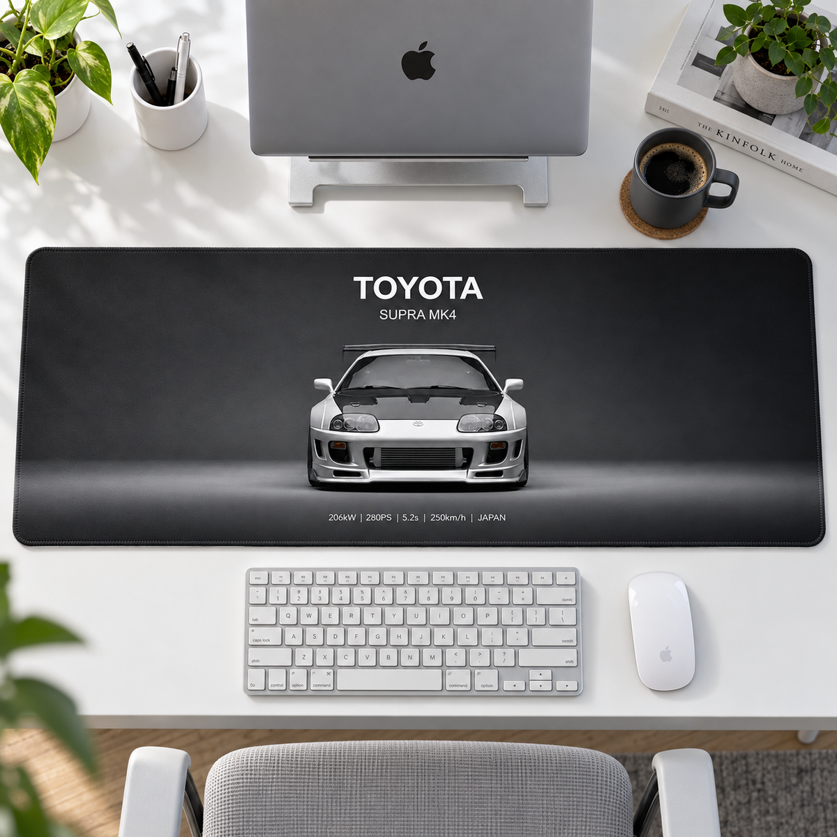Toyota Supra MK4 Beyaz Stüdyo Mouse Pad - Y1908